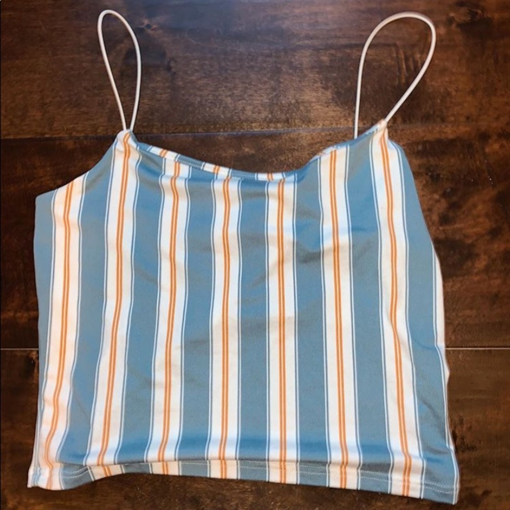 striped cute tank top
